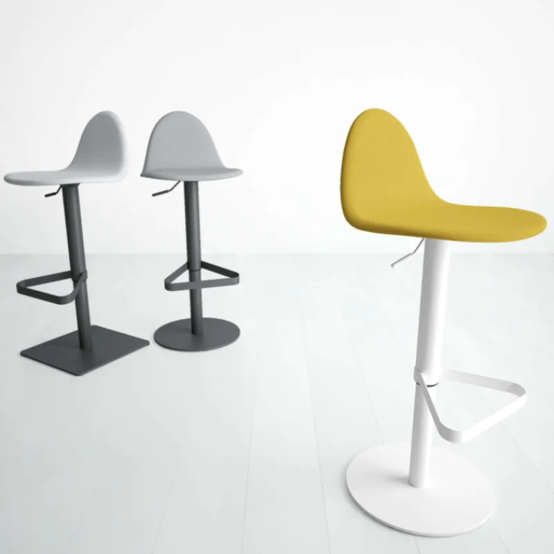 Cancio Tabu Tabouret de bar réglable en tissu* Tabouret Snack (assise +/- 65 Cm)|Tabouret De Bar (assise +/- 80 Cm)