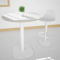 Cancio Tabu Tabouret réglable et pivotant design en bois* Tabouret Snack (assise +/- 65 Cm)|Tabouret De Bar (assise +/- 80 Cm)