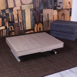 Altacom Tavoletto Table transformable en lit pour petit espace en mélaminé* Table De Salon|Table Pour Petit Espace