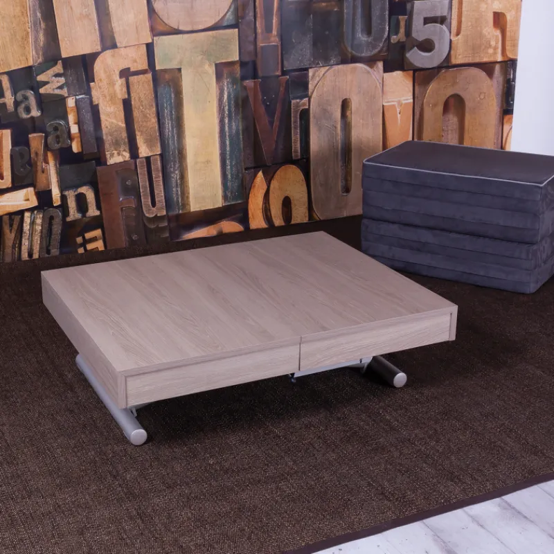 Altacom Tavoletto Table transformable en lit pour petit espace en mélaminé* Table De Salon|Table Pour Petit Espace