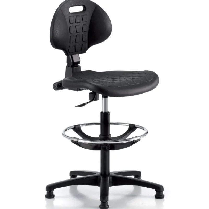 Sokoa Tecnik Chaise d'atelier en polyuréthane sur patins avec repose* Chaise De Bureau
