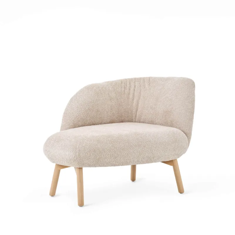 Mobitec Thalia ® Banquette cosy en tissu avec pieds en bois* Chaise Salon|Chaise Pour Chambre