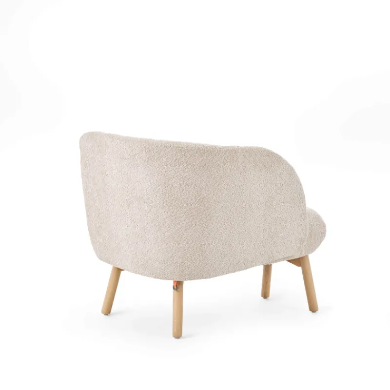 Mobitec Thalia ® Banquette cosy en tissu avec pieds en bois* Chaise Salon|Chaise Pour Chambre