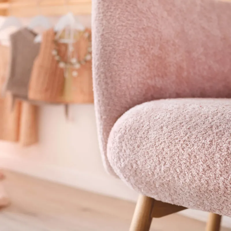 Mobitec Thalia ® Banquette cosy en tissu avec pieds en bois* Chaise Salon|Chaise Pour Chambre