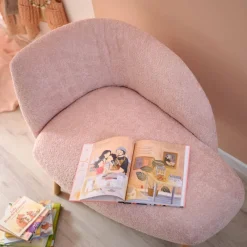 Mobitec Thalia ® Banquette cosy en tissu avec pieds en bois* Chaise Salon|Chaise Pour Chambre