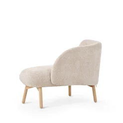 Mobitec Thalia ® Banquette cosy en tissu avec pieds en bois* Chaise Salon|Chaise Pour Chambre