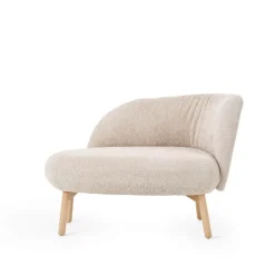 Mobitec Thalia ® Banquette cosy en tissu avec pieds en bois* Chaise Salon|Chaise Pour Chambre
