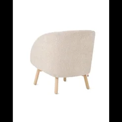Mobitec Thalia ® Fauteuil confortable en tissu avec pieds en bois* Chaise De Salle à Manger|Chaise Salon
