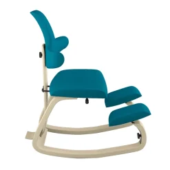 Varier ThatSit ® Chaise de bureau ergonomique à bascule en tissu et bois* Chaise Pour Chambre|Chaise De Bureau