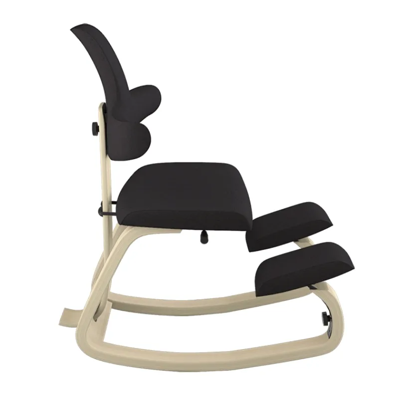 Varier ThatSit ® Chaise de bureau ergonomique à bascule en tissu et bois* Chaise Pour Chambre|Chaise De Bureau