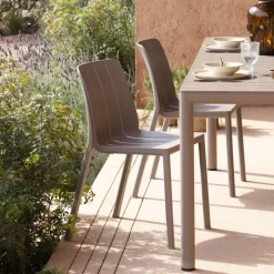 Tiberina Chaise de jardin empilable en polypropylène* Chaise De Jardin