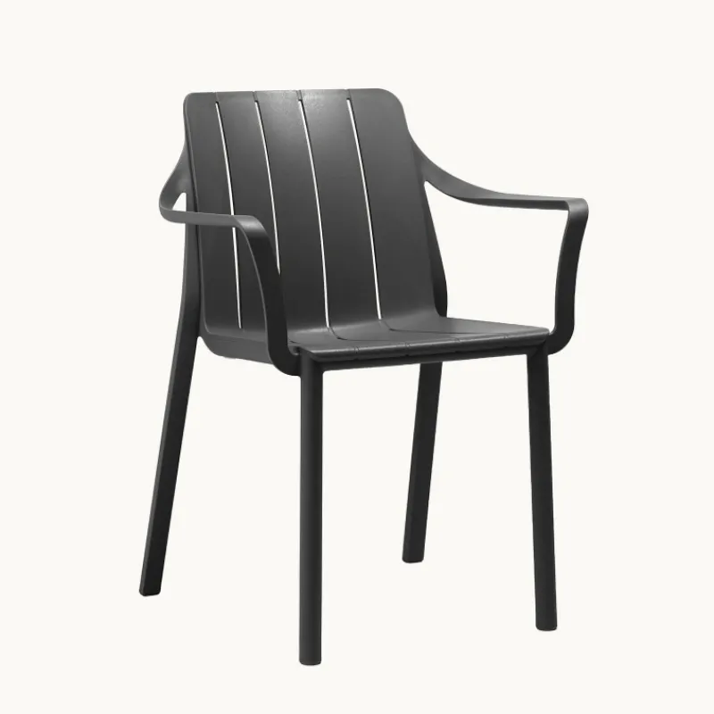 Tiberina Fauteuil de jardin empilable en polypropylène* Fauteuil De Jardin