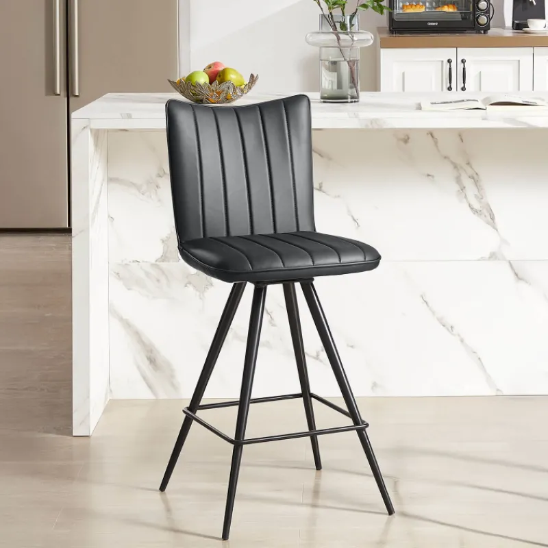 TiméoTabouret snack pivotant avec pieds obliques* Tabouret De Bar (assise +/- 80 Cm)|Chaise De Salle à Manger