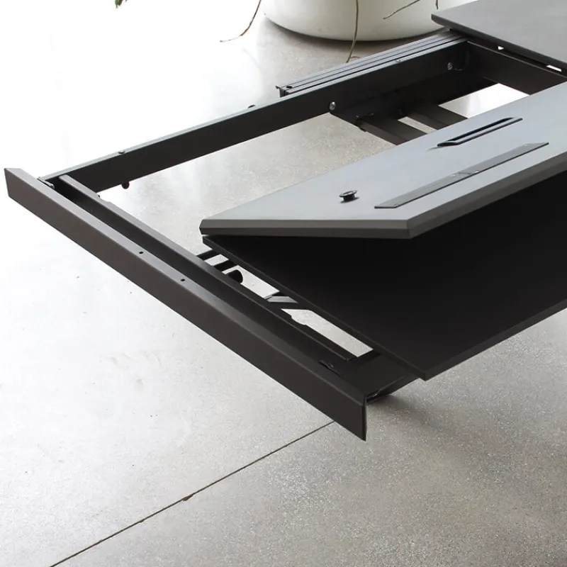 Altacom Tokyo Petite table carrée design extensible avec piètement central mikado* Table De Salle à Manger|Table Pour Petit Espace