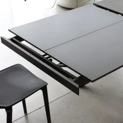 Altacom Tokyo Petite table carrée design extensible avec piètement central mikado* Table De Salle à Manger|Table Pour Petit Espace