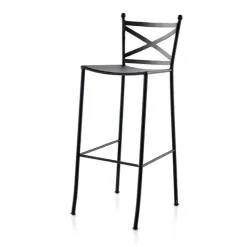 Jayso Toledo Tabouret provençal en métal* Tabouret Snack (assise +/- 65 Cm)|Tabouret De Bar (assise +/- 80 Cm)