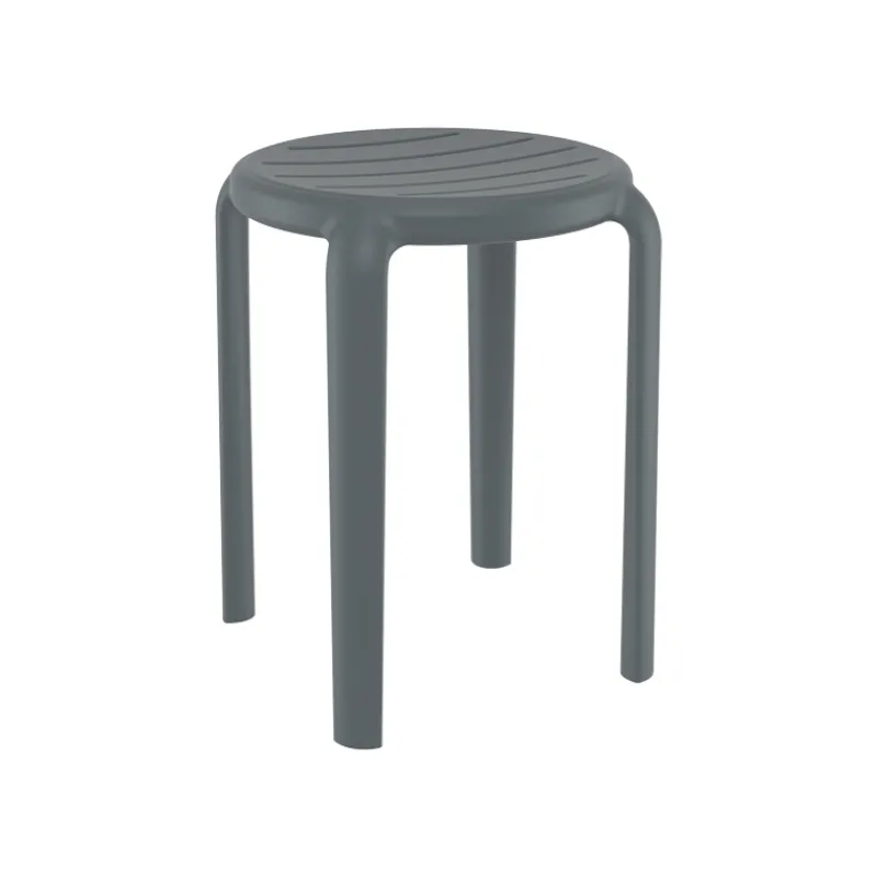 Tom Tabouret bas sans dossier empilable en polypropylène* Tabouret Bas (assise +/- 45 Cm)