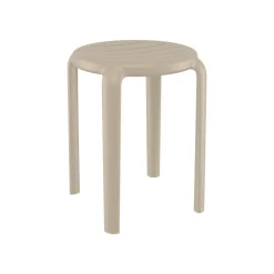 Tom Tabouret bas sans dossier empilable en polypropylène* Tabouret Bas (assise +/- 45 Cm)