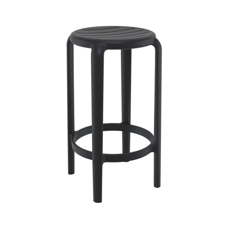 Tom Tabouret snack sans dossier en polypropylène* Tabouret Snack (assise +/- 65 Cm)|Tabouret De Bar (assise +/- 80 Cm)