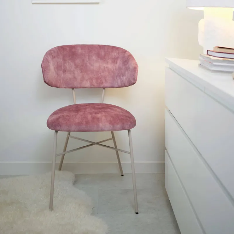 Mobitec Toro ® Fauteuil minimaliste cosy en tissu avec pieds en métal* Chaise De Salle à Manger|Fauteuil De Salon