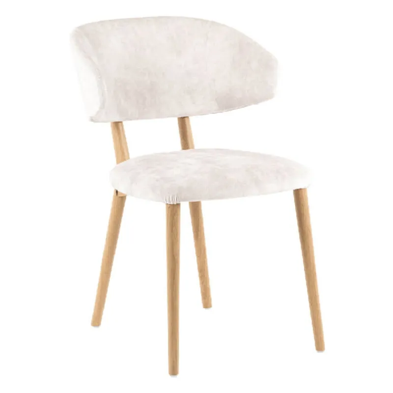 Mobitec Toro ® Chaise moderne avec dossier incurvé en tissu et bois* Chaise De Salle à Manger|Chaise Salon