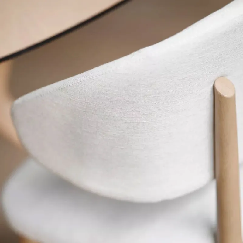 Mobitec Toro ® Chaise moderne avec dossier incurvé en tissu et bois* Chaise De Salle à Manger|Chaise Salon