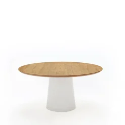 Sovet Italia Totem Sovet® Table design ronde plateau bois* Table De Salle à Manger