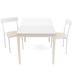 Cancio Toy bois Table de cuisine en verre avec rallonge* Table De Cuisine