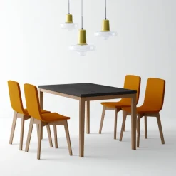 Cancio Toy bois Table de cuisine en céramique avec rallonge* Table De Cuisine