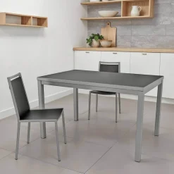 Cancio Toy métal Table de cuisine en verre avec rallonge hauteur 75 cm* Table De Cuisine