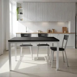 Cancio Toy métal Table de cuisine en céramique avec rallonge hauteur 75 cm* Table De Cuisine