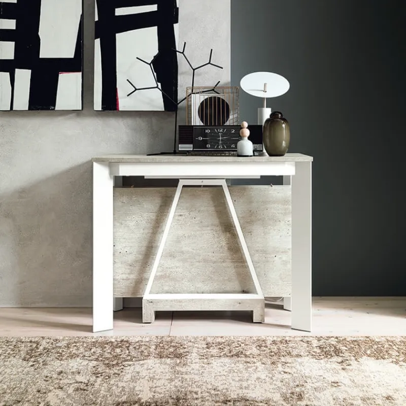 Altacom Trek Console extensible transformable en table en mélaminé* Table Pour Petit Espace