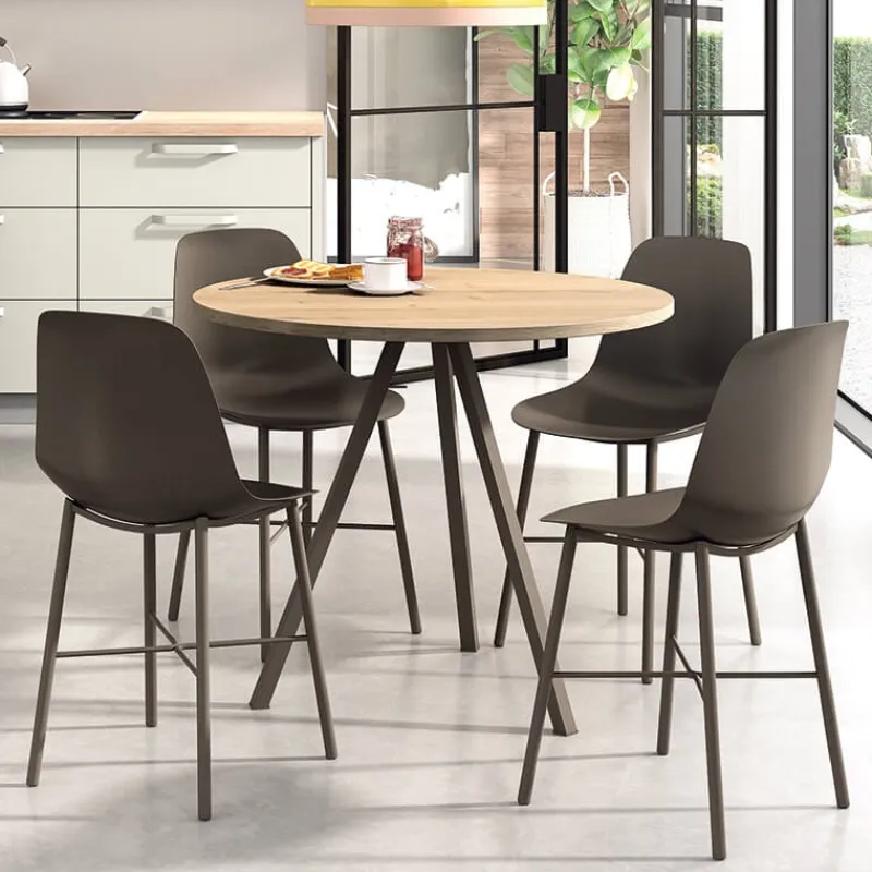 Perfecta Triple Table ronde moderne en stratifié* Table De Cuisine|Table Pour Petit Espace