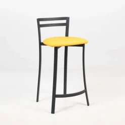Carrier Urane ® Tabouret snack avec dossier bas en synthétique et métal made in France* Tabouret Snack (assise +/- 65 Cm)|Tabouret De Bar (assise +/- 80 Cm)