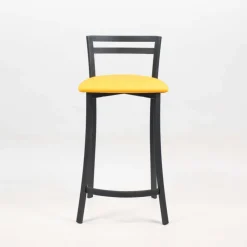Carrier Urane ® Tabouret snack avec dossier bas en synthétique et métal made in France* Tabouret Snack (assise +/- 65 Cm)|Tabouret De Bar (assise +/- 80 Cm)