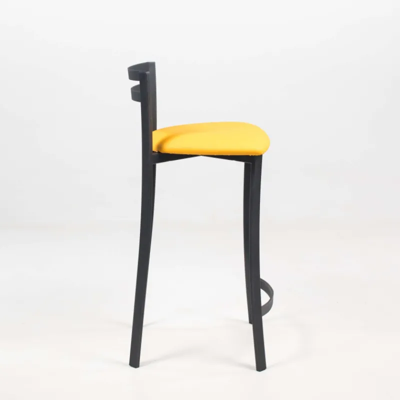 Carrier Urane ® Tabouret snack avec dossier bas en synthétique et métal made in France* Tabouret Snack (assise +/- 65 Cm)|Tabouret De Bar (assise +/- 80 Cm)