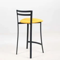 Carrier Urane ® Tabouret snack avec dossier bas en synthétique et métal made in France* Tabouret Snack (assise +/- 65 Cm)|Tabouret De Bar (assise +/- 80 Cm)