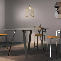 Carrier Urane ® Tabouret snack avec dossier bas en synthétique et métal made in France* Tabouret Snack (assise +/- 65 Cm)|Tabouret De Bar (assise +/- 80 Cm)