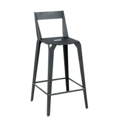 Carrier Valence ® Tabouret snack industriel français en métal avec dossier* Tabouret De Bar (assise +/- 80 Cm)|Tabouret Snack (assise +/- 65 Cm)