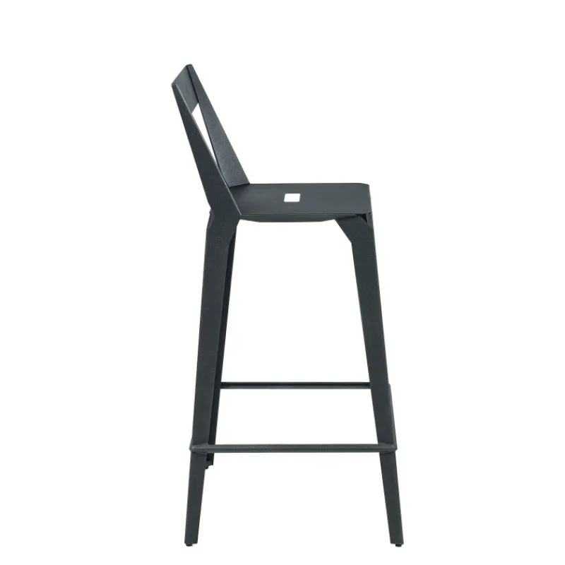 Carrier Valence ® Tabouret snack industriel français en métal avec dossier* Tabouret De Bar (assise +/- 80 Cm)|Tabouret Snack (assise +/- 65 Cm)
