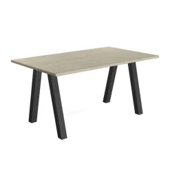 Perfecta Veneto Table moderne rectangulaire en stratifié avec pieds obliques* Table De Salle à Manger
