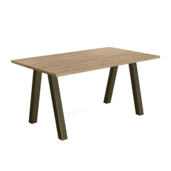 Perfecta Veneto Table moderne rectangulaire en stratifié avec pieds obliques* Table De Salle à Manger