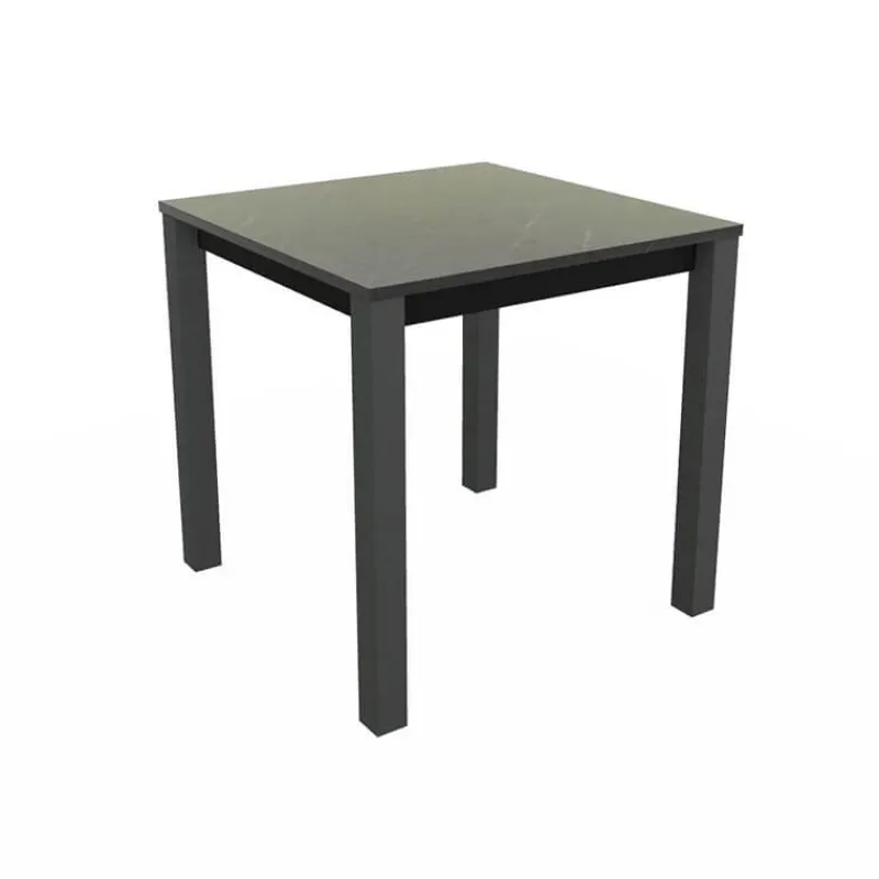 Perfecta Verona Table snack carrée belge en stratifié pieds en métal* Table De Cuisine