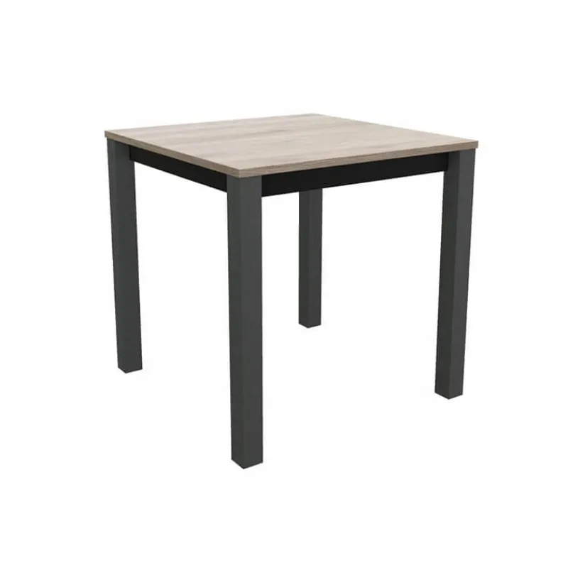 Perfecta Verona Table snack carrée belge en stratifié pieds en métal* Table De Cuisine