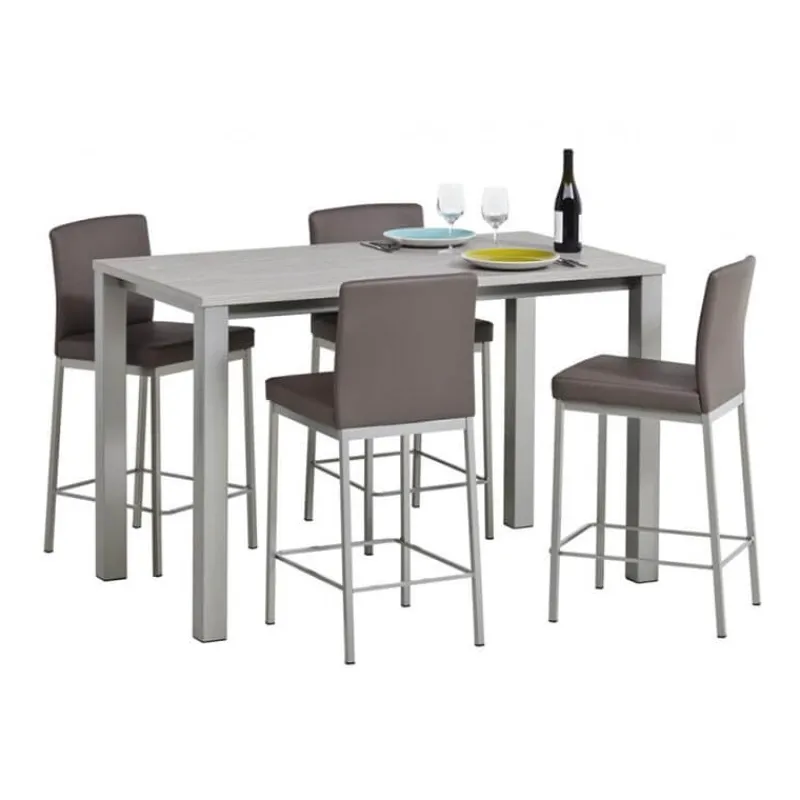 Perfecta Verona Table snack rectangulaire belge en stratifié et pieds métal* Table De Cuisine|Table De Salle à Manger