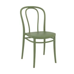 Victor Chaise de jardin bistrot empilable en polypropylène* Chaise De Jardin