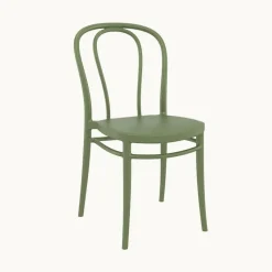 Victor Chaise de jardin bistrot empilable en polypropylène* Chaise De Jardin