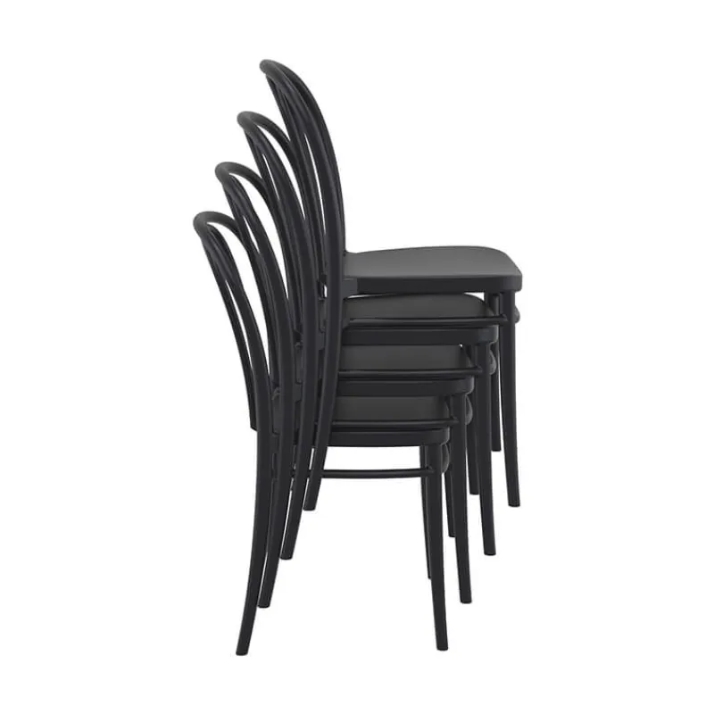 Victor Chaise de jardin bistrot empilable en polypropylène* Chaise De Jardin