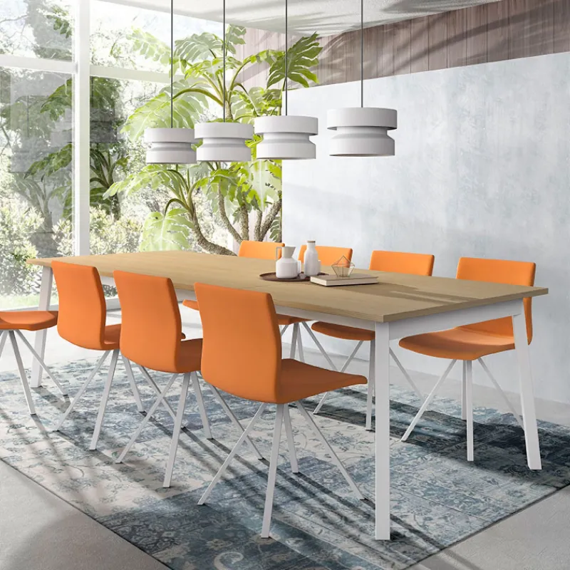 Perfecta Victoria Table avec allonge et pieds en métal* Table De Salle à Manger