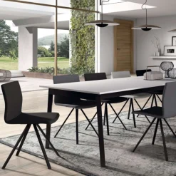 Perfecta Victoria Table avec allonge et pieds en métal* Table De Salle à Manger